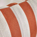 Patio Stripe  Indoor / Outdoor Filled Cushion 35X50Cm- Rust Pan Home