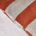 Patio Stripe  Indoor / Outdoor Filled Cushion 35X50Cm- Rust Pan Home