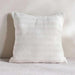 Patio Structured Jacquard  Indoor / Outdoor Filled Cushion 50X50Cm- Ivory Pan Home