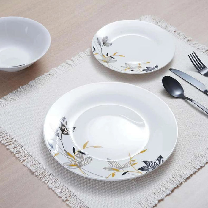 Patrin 12-Piece Porcelain Dinner Set - White