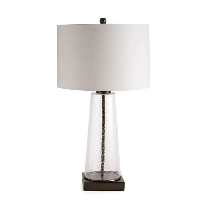 Paulo E-27 Hand Blown Glass Table Lamp - 38X38X62Cm - Black