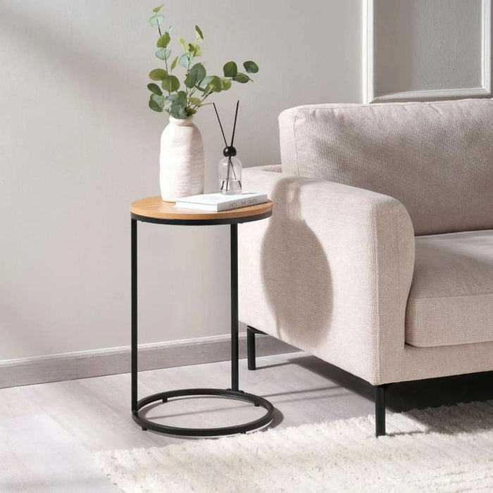 Pavia Accent Table Melamine - Natural Black