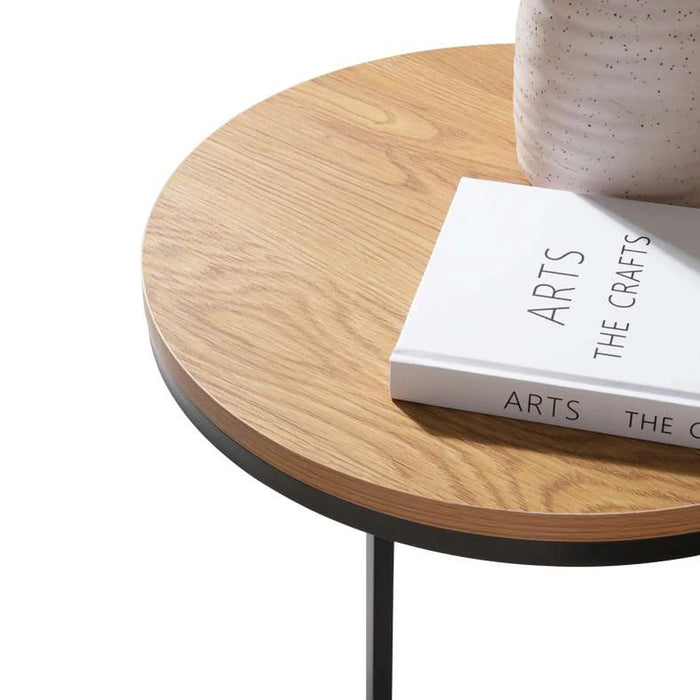 Pavia Accent Table Melamine - Natural Black