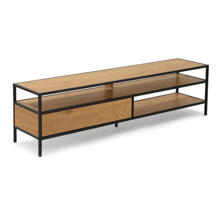 Pavia Tv Unit Upto 60 Inches Melamine - Natural Black