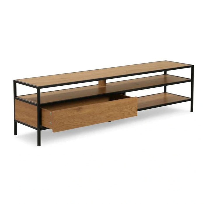 Pavia Tv Unit Upto 60 Inches Melamine - Natural Black