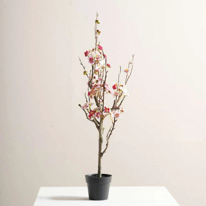 Peach  Blossom Artificial Plant In Pot H60Cm - Pink Pan Home