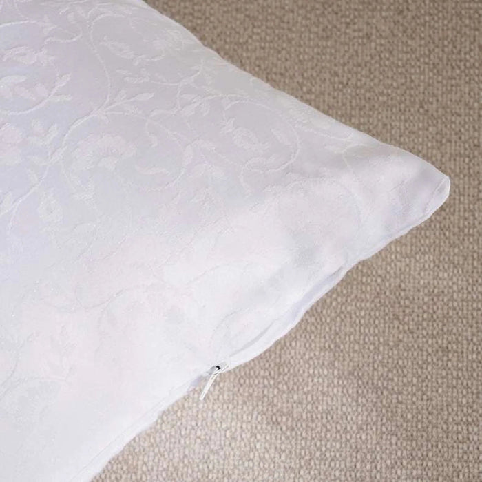 Pearl Jacquard Cushion Cover 50X50Cm - White Pan Home