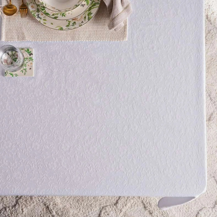 Pearl Jacquard Table Cover 170X300Cm - White
