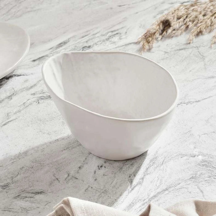 Pebbly Stoneware Cereal Bowl 15X11.3X8.2Cm -Off White