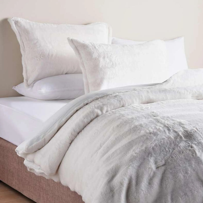 Pelliccia 3-Piece Full Comforter Set 160X220Cm - White
