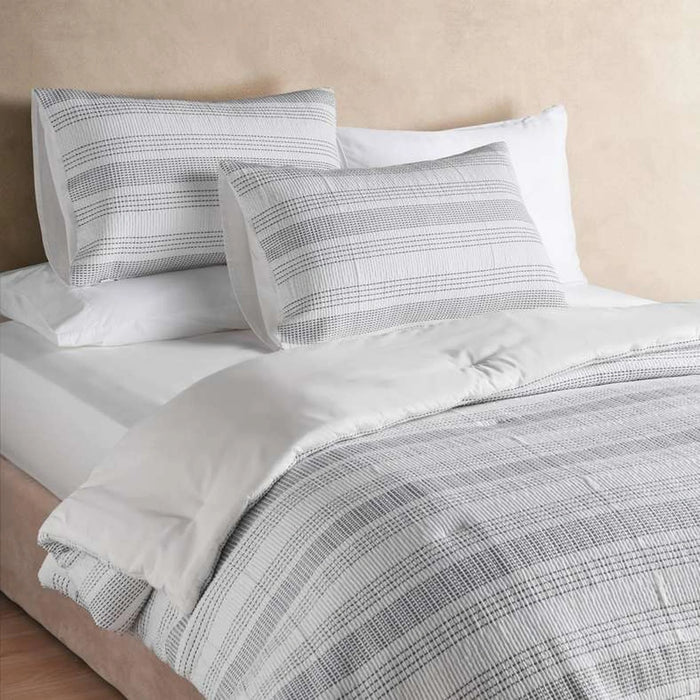 Pendelton Woven Stripe  3-Piece King Comforter Set 240X260Cm - Black