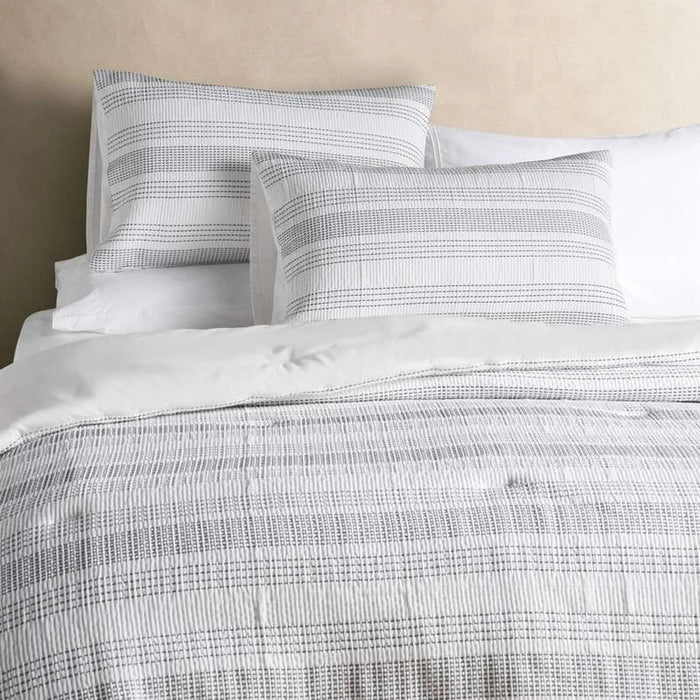 Pendelton Woven Stripe  3-Piece King Comforter Set 240X260Cm - Black