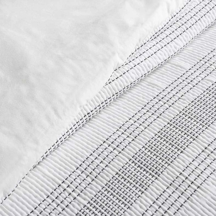 Pendelton Woven Stripe  3-Piece King Comforter Set 240X260Cm - Black