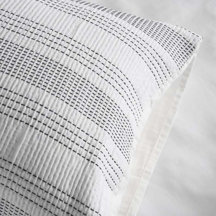 Pendelton Woven Stripe  3-Piece King Comforter Set 240X260Cm - Black