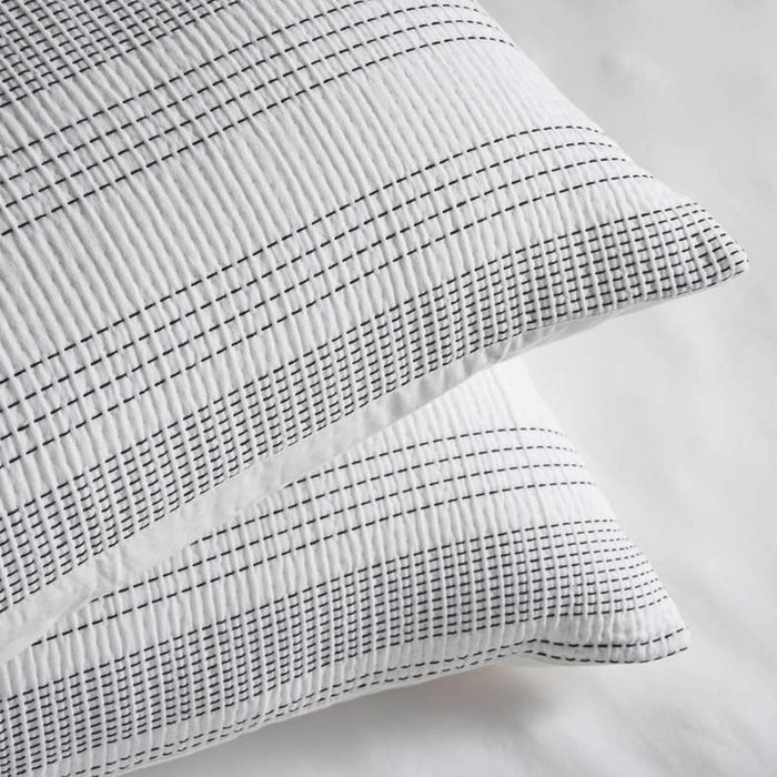 Pendelton Woven Stripe  3-Piece King Comforter Set 240X260Cm - Black