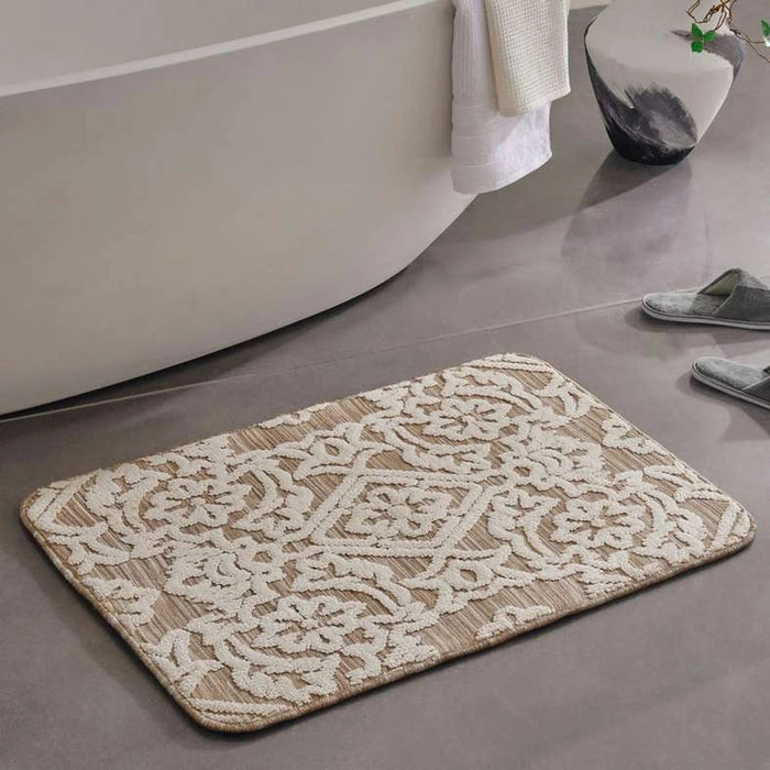 Penny Ultra-Absorbent Bathmat 60X90Cm - Beige Pan Home