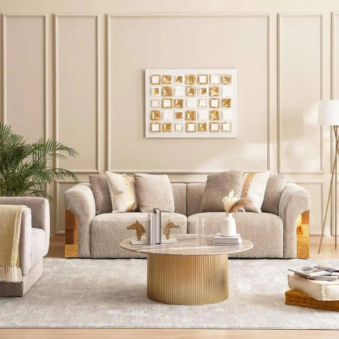 Pentos 3 Seater Sofa - Beige