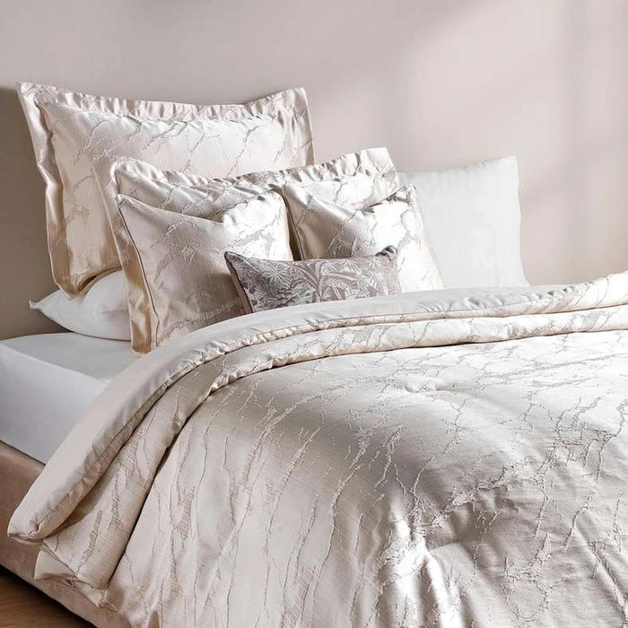 Perle Jacquard 6 Piece King Comforter Set-240X260Cm - Cream