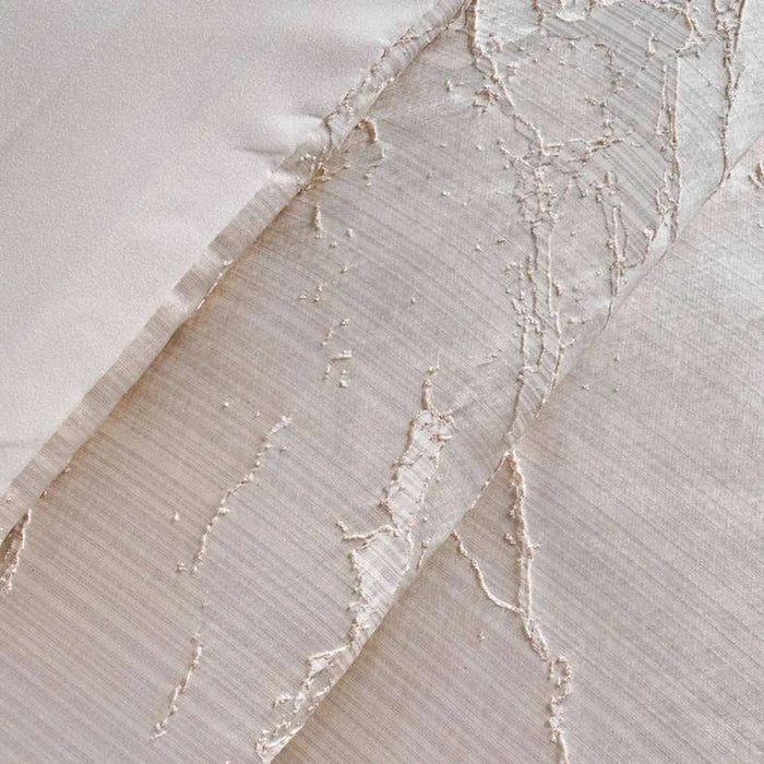 Perle Jacquard 6 Piece King Comforter Set-240X260Cm - Cream