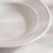 Perlee Beaded New Bone China Soup Plate - White Pan Home