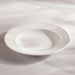 Perlee Beaded New Bone China Soup Plate - White Pan Home