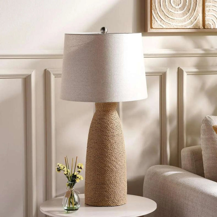 Perrine E27 Seagrass Rope Table Lamp Dia 38X76Cm - Natural