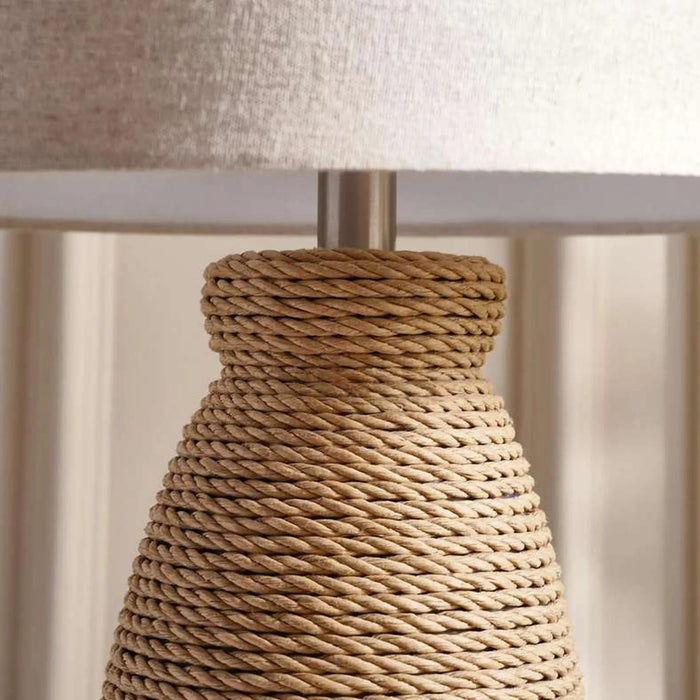 Perrine E27 Seagrass Rope Table Lamp Dia 38X76Cm - Natural