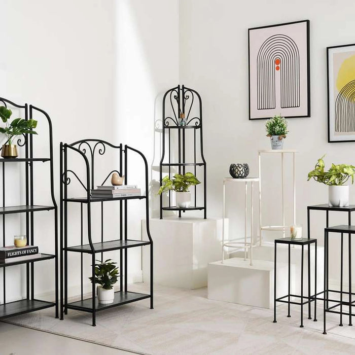 Perth 3 Pc Set Square Planter Stand 28X28X70Cm, 23X23X60Cm, 18X18X50 - Grey