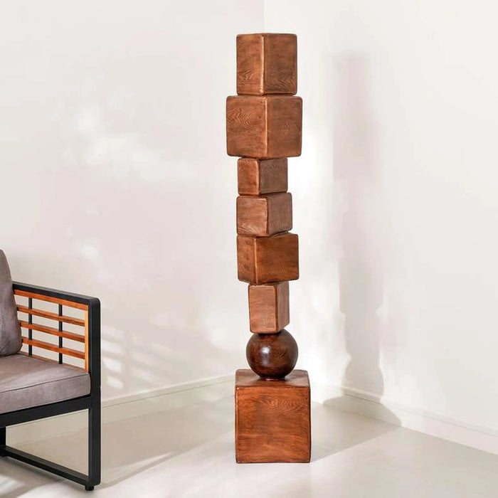 Perth Polyresin Large Decor Sculpture 32X32X163Cm - Brown