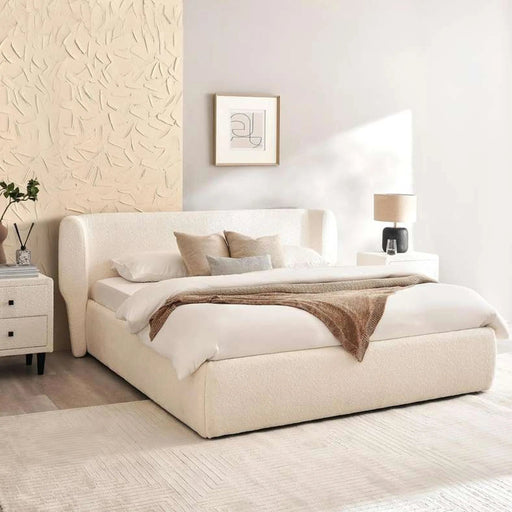 Petermann King Bed 180X200 Cm - Beige Pan Home