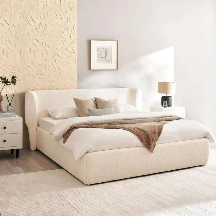 Petermann King Bed 180X200 Cm - Beige Pan Home