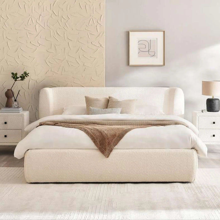 Petermann King Bed 180X200 Cm - Beige Pan Home