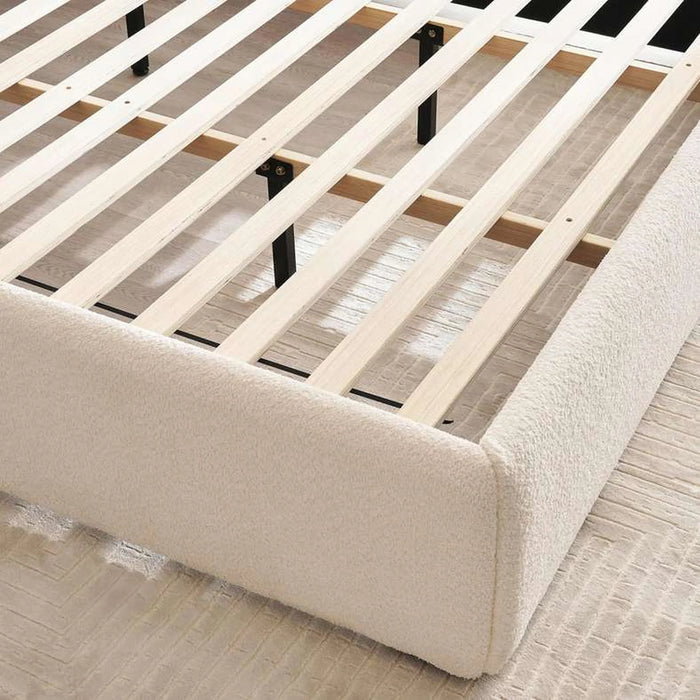 Petermann King Bed 180X200 Cm - Beige Pan Home