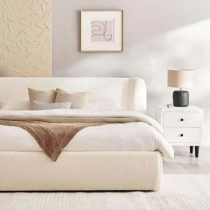 Petermann King Bed 180X200 Cm - Beige Pan Home