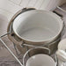 Petronella Stoneware 15-Piece Soup Set With Stand -Light Grey Pan Home