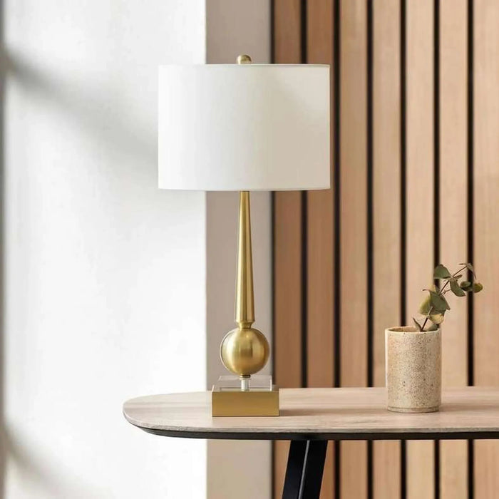 Pettan E27 Metal Table Lamp 33X72Cm - Antique Brass