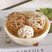 Pheobe Resin Decor Bowl Dia13.7X3.8Cm - White Pan Home