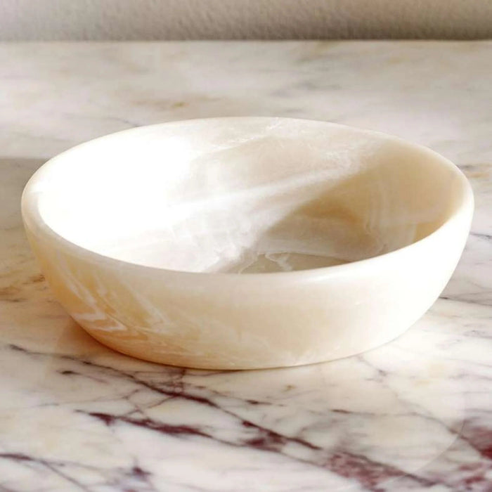 Pheobe Resin Decor Bowl Dia13.7X3.8Cm - White Pan Home