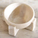 Pheobe Resin Footed Bowl 12.7X12.7X6Cm - White Pan Home