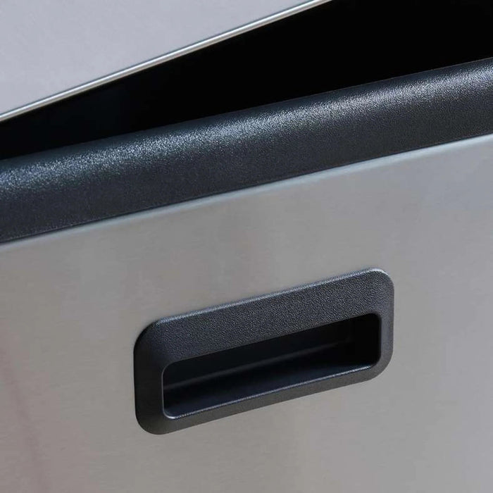 Phoenix Soft Close Metal Pedal Bin With Fingerprint Resistant 2X30L 52.5X38X66.5Cm - Chrome Pan Home