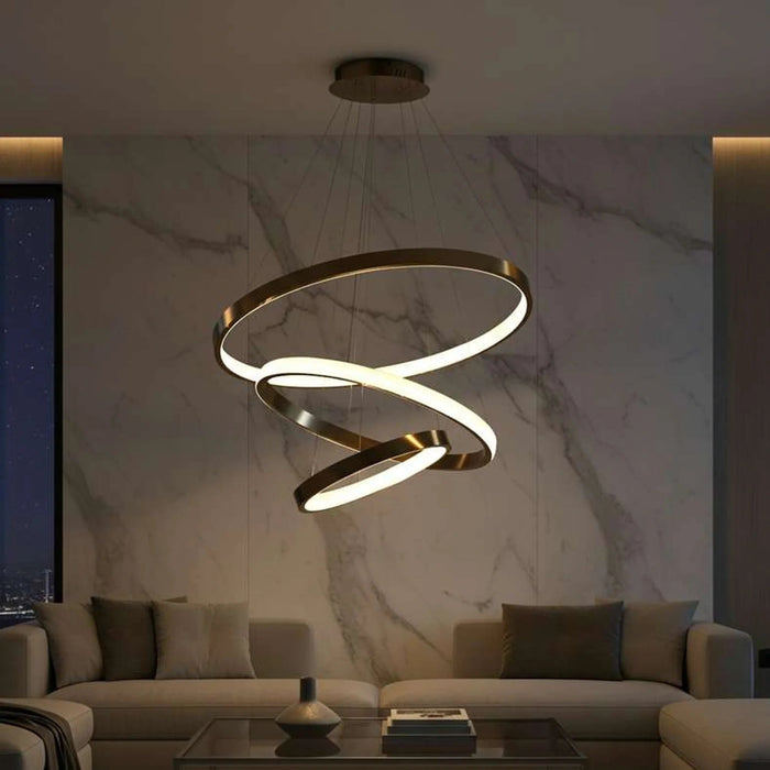 Phyroll Integrated Led 65W Pendant Lamp 80X180Cm - Gold Pan Home