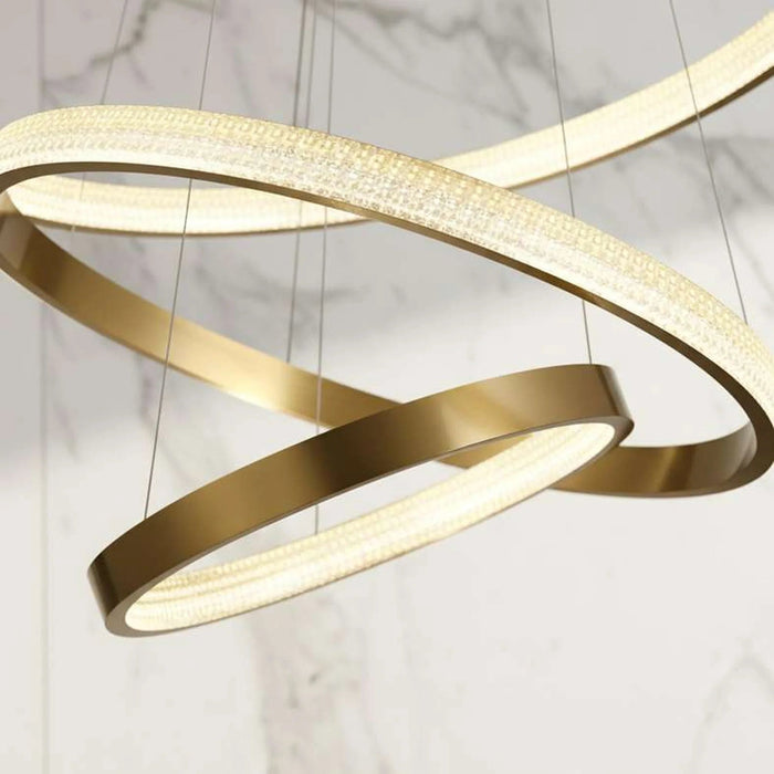 Phyroll Integrated Led 65W Pendant Lamp 80X180Cm - Gold Pan Home
