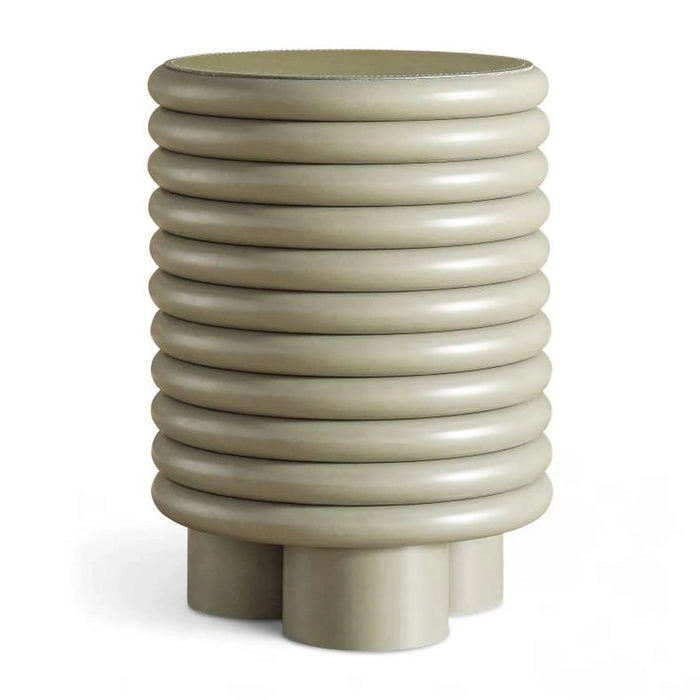 Pietra End Table Round Pu - Green