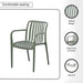 Pilar Outdoor Balcony Set 2+1 -Olive Green Pan Home