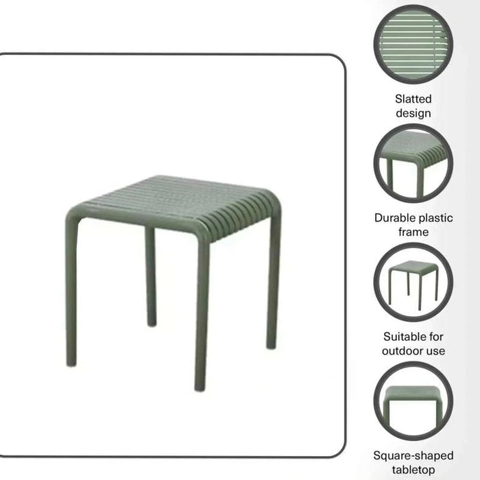 Pilar Outdoor Balcony Set 2+1 -Olive Green Pan Home