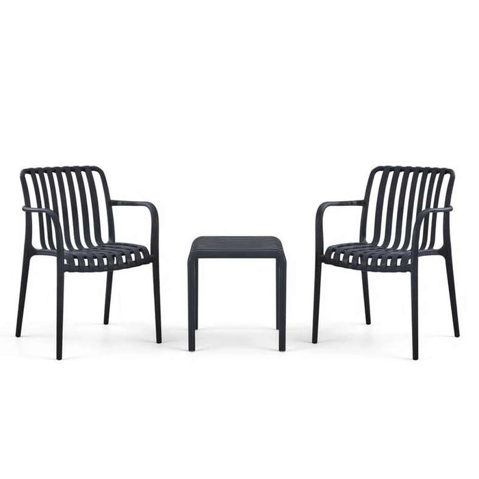 Pilar Outdoor Balcony Set-Black