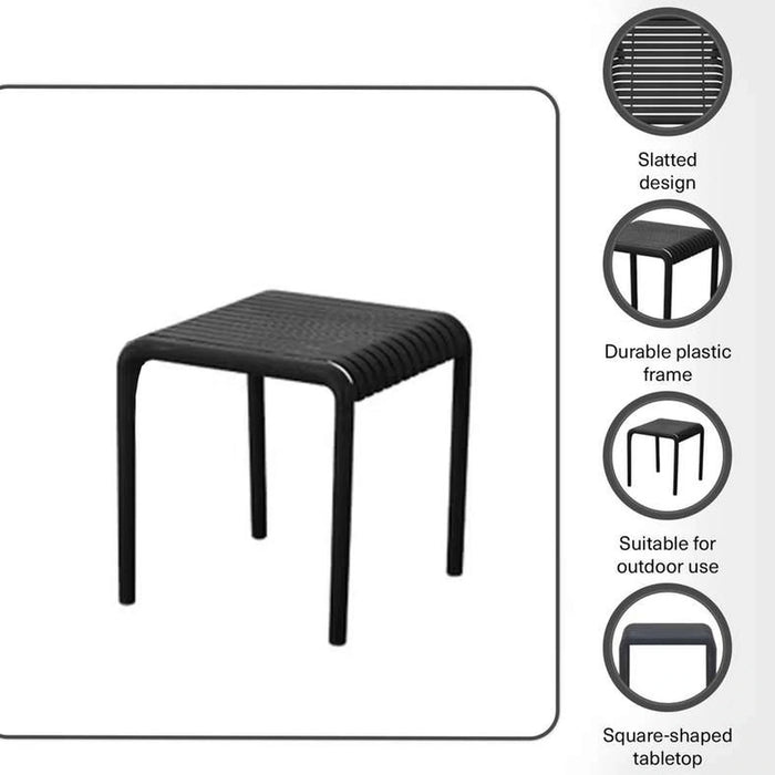 Pilar Outdoor Balcony Set-Black