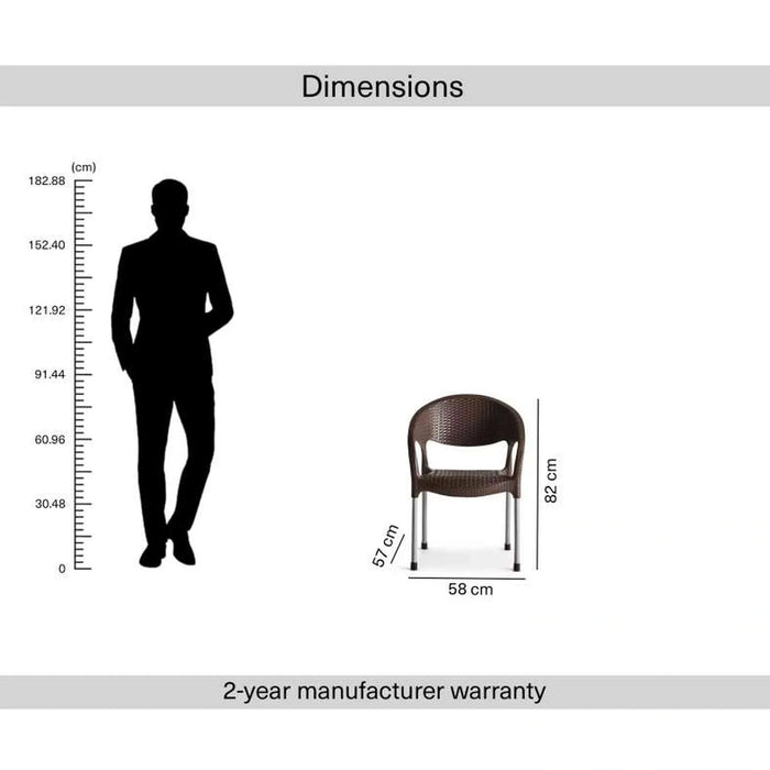 Pilsan Outdoor Chair - Brown