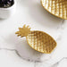 Pineapple Metal Decor Tray 19X10.15X2.5Cm- Gold Pan Home