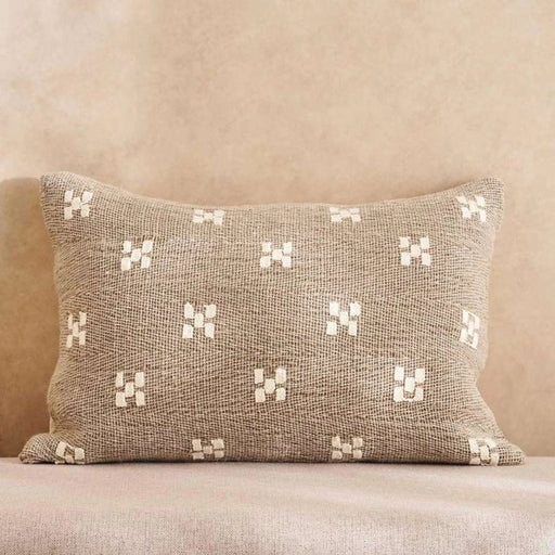 Pinwheel Linen Dotty Down Feel Filled Cushion 40X60Cm - Linen Pan Home